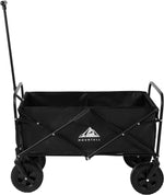 Load image into Gallery viewer, Black Heavy Duty Foldable Garden Festival Trolley Camping Folding Cart Wagon Truck Wheelbarrow
