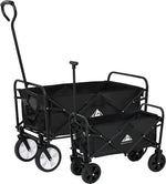 Load image into Gallery viewer, Black Mini Foldable Garden Festival Trolley Camping Folding Cart Wagon Truck Wheelbarrow
