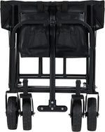 Load image into Gallery viewer, Black Mini Foldable Garden Festival Trolley Camping Folding Cart Wagon Truck Wheelbarrow
