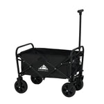 Load image into Gallery viewer, Black Mini Foldable Garden Festival Trolley Camping Folding Cart Wagon Truck Wheelbarrow

