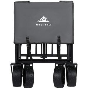 Heavy Duty Foldable Festival Trolley Camping Folding Cart Wagon Truck Wheelbarrow Wide Wheels