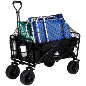 Heavy Duty Foldable Festival Trolley Camping Folding Cart Wagon Truck Wheelbarrow Wide Wheels