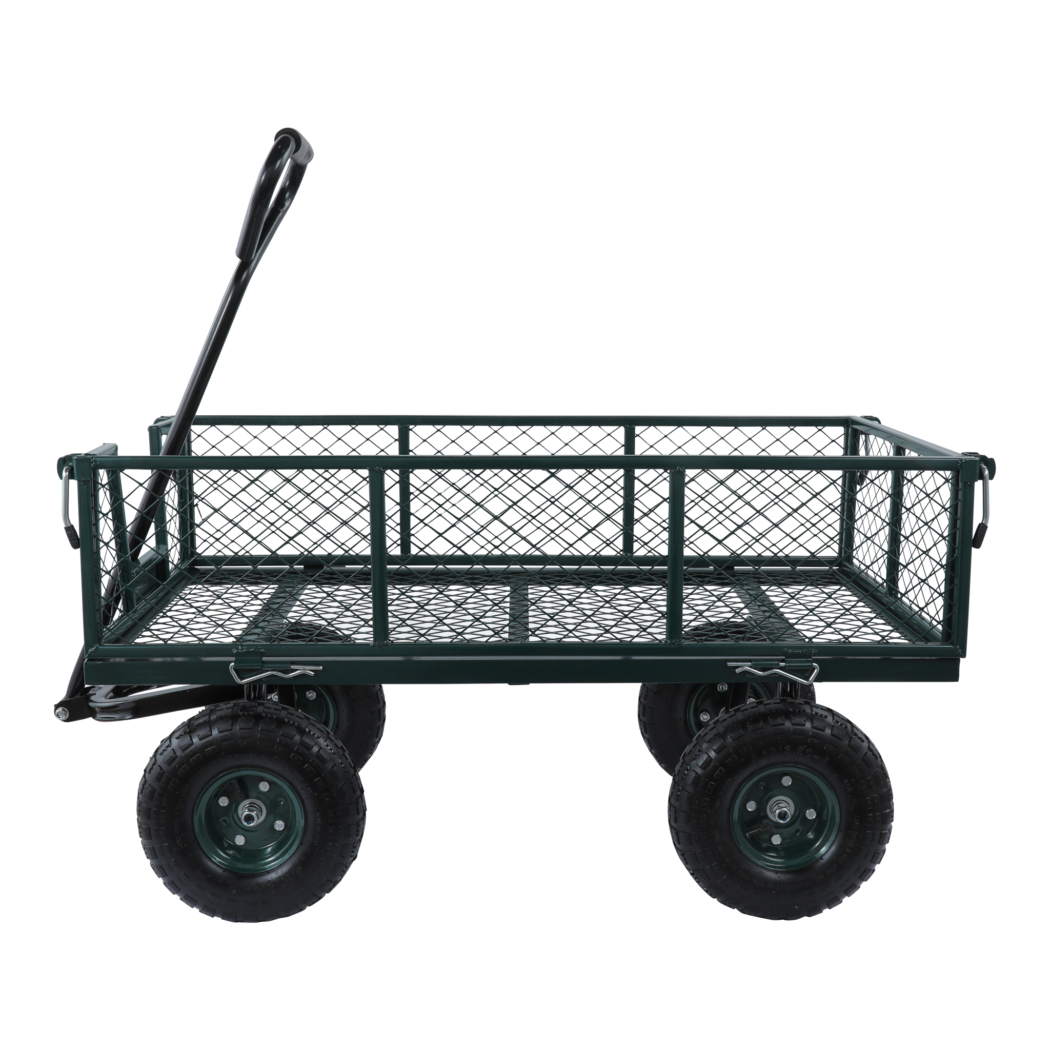 Green Heavy Duty Garden Trolley Camping Folding Cart Wagon Truck Wheelbarrow