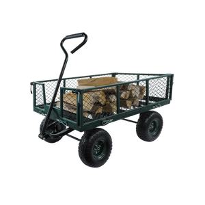 Green Heavy Duty Garden Trolley Camping Folding Cart Wagon Truck Wheelbarrow